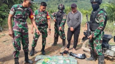 Pembawa sabu 20 Kg Asal WNA Malaysia enam 6 orang di sergap Kodam XII tanjung pura