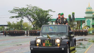 Upacara Peringatan Hari Juang TNIAD di pimpin lansung pangdam XII