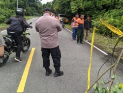 Akibat intensitas hujan yang deras jalan di Kapuas hulu longsor