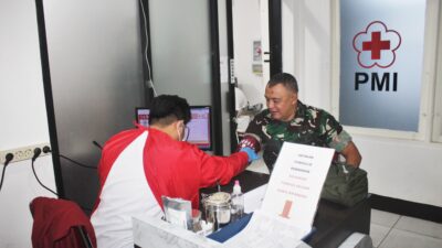 Jelang HUT ke-73 Penerangan TNI AD, Pendam XII/Tpr Gelar Donor Darah