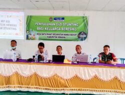 Cegah Stunting Babinsa 1204-18/Ng Mahap Dampingi Sosialisasi Penyuluhan Gizi Stunting