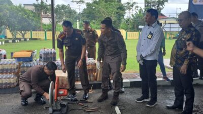 Kejaksaan Negeri Bengkayang Musnahkan Barang Bukti Perkara Berkekuatan Hukum Tetap