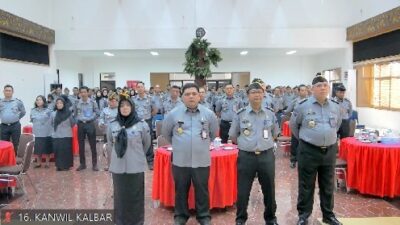Kanwil Kemenkumham Kalbar Ikuti Apel Pagi Pasca Libur Lebaran 1445H