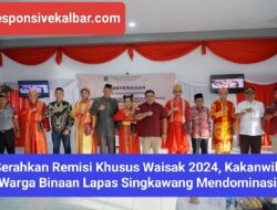 Serahkan Remisi Khusus Waisak 2024, Kakanwil ,Warga Binaan Lapas Singkawang Mendominasi