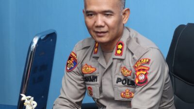 Gerak cepat dan tanggap Kapolres Melawi Berikan  Himbau Kepada  Masyarakat Waspada,Saat  Terjadi Gempa Tektonik di Desa Nanga Kayan,