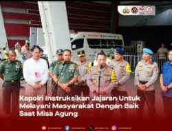 Kapolri menginstruksikan kepada jajarannya untuk memastikan jemaat yang hadir baik di GBK maupun Stadion Madya mendapatkan pelayanan terbaik