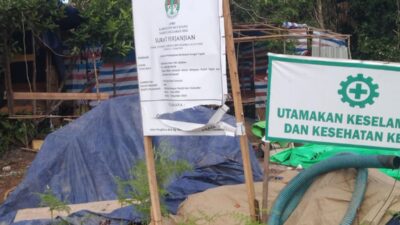 Jembatan Pesaguan matan hilir Selatan desa pesaguan Kanan di duga masa pengerjaan sudah mau berakhir,namun belum selesai 