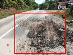 Baru di Bangun, Jl Nasional Sudah Rusak ,Diduga Berbau Korupsi KPK Diminta Segera Audit
