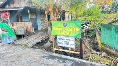 Penertiban Enam Unit Bangunan Liar, Upaya Kodam XII/Tpr Amankan Aset Negara