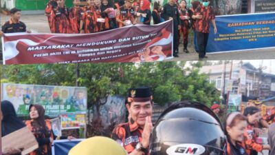 Pemuda Pancasila,Tomas, Toga beserta Elemen Masyarakat Bagikan Takjil