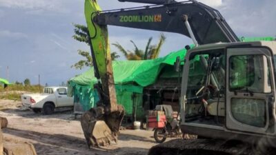 DIDUGA KERUSAK PARAH KURANG LEBIH  75%,21 LOKASI PETI DI WILAYAH KABUPATEN KETAPANG