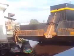 Tongkang CPO Serempet Dermaga Speedboat di Sukamara, Sejumlah Kapal Warga Rusak