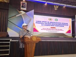 Dengan UKW di Kalimantan Barat menjadi bukti nyata komitmen untuk meningkatkan kualitas jurnalis.atau wartawan Kalimantan barat