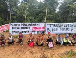 Ratusan Warga Kecamatan Siding Tolak PT Sinergi Tangguh Alam Lestari