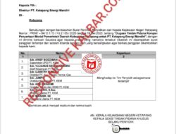 Dugaan Tindak Pidana Korupsi Pernyataan Modal Pemerintah Daerah Kabupaten Ketapang