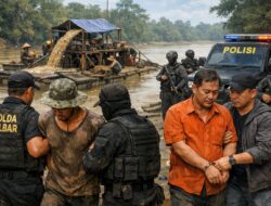 Diduga Terkait PETI, Seorang Pekerja Diamankan Krimsus Polda Kalbar, Kades Semerangkai Ikut Dibawa?