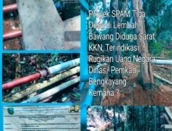 Proyek Sistem Penyediaan Air Minum (SPAM) di Tiga Desa Senilai Rp10.366.442.000 (Sepuluh Miliar Tiga Ratus Enam Puluh Enam Juta Empat Ratus Empat Puluh Dua Ribu Rupiah Gagal.